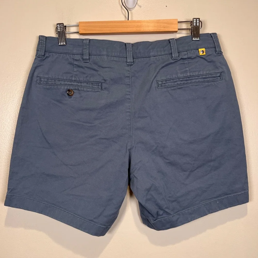 Duck Head Mens Chino Shorts Flat Front 32 Blue 7